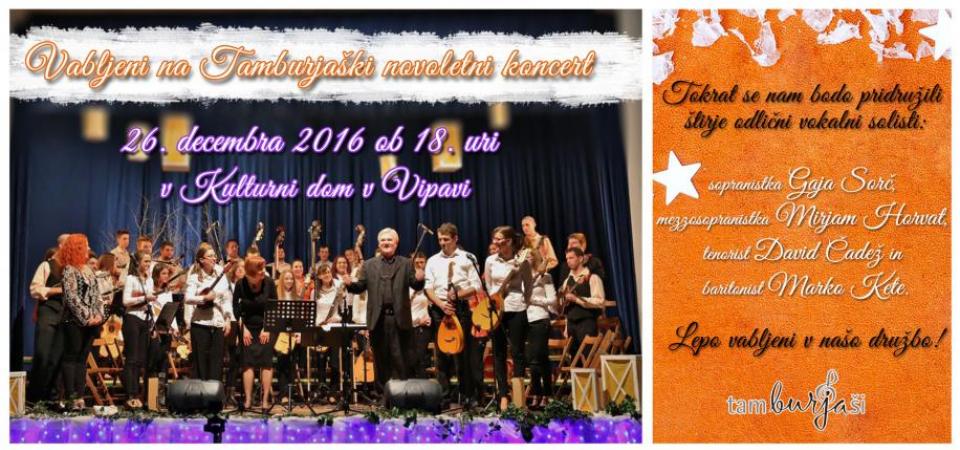 tradicionalni novoletni koncert s tamburaško glasbo